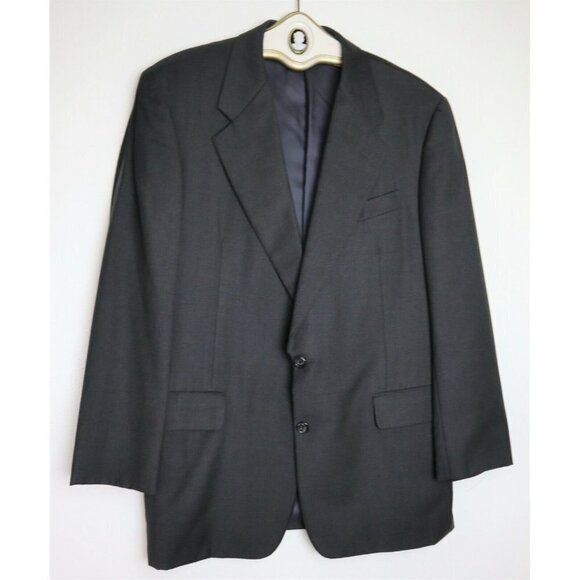 MEN'S DARK GRAY BLAZER JACKET - HICKEY FREEMAN - SIZE 41R - Picture 1 of 5